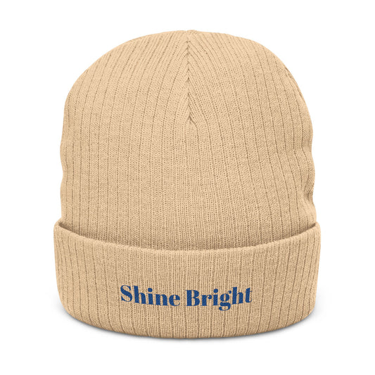 Ribbed Knit Beanie (Embroidery)
