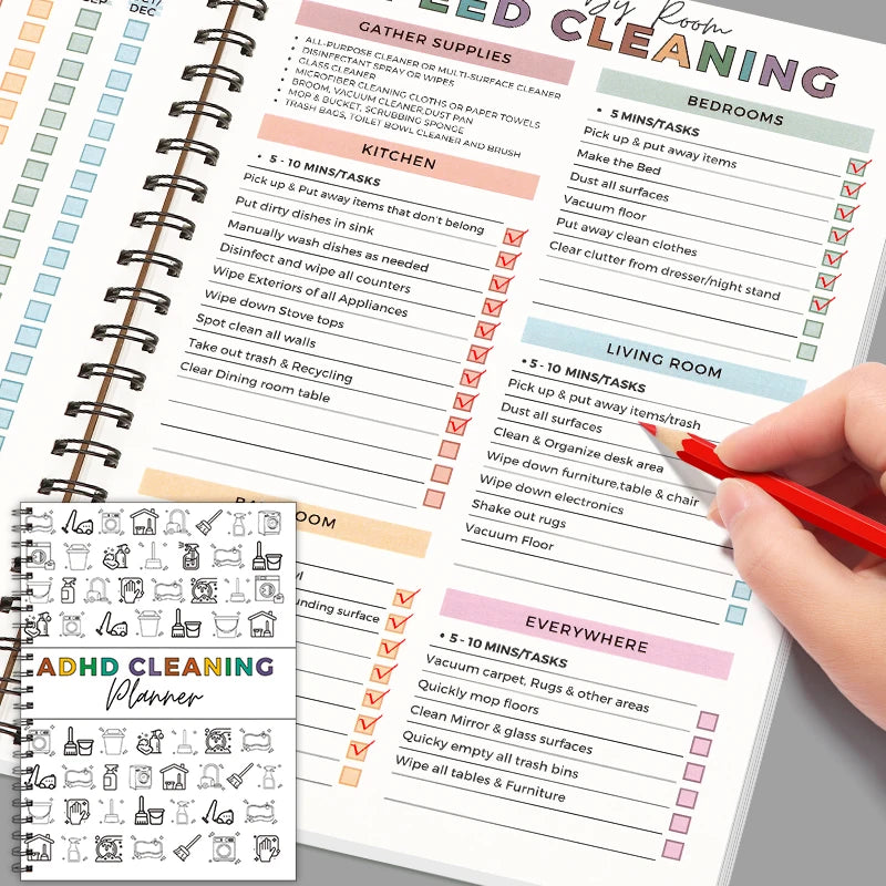 Adhd Cleaning Planner