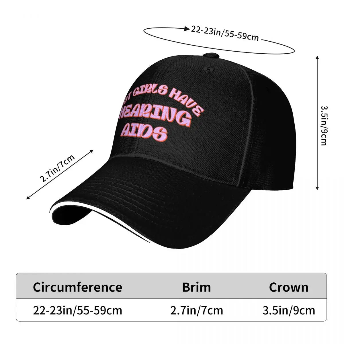 Hearing Aids Baseball Cap