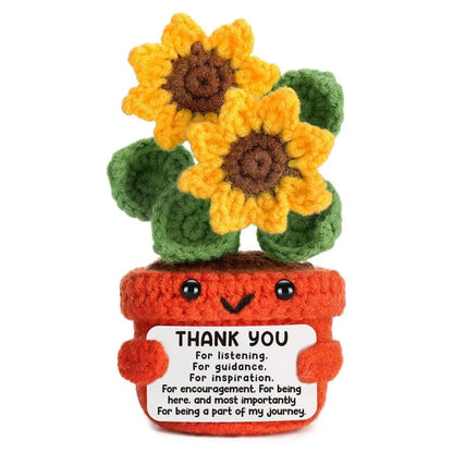 Handmade Crochet Potted Plant Flower