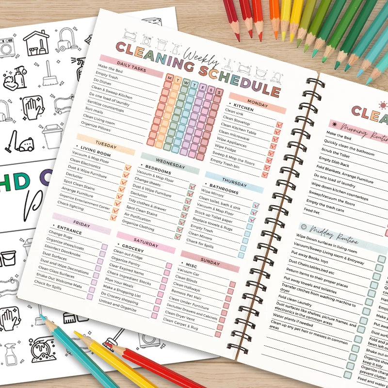 Adhd Cleaning Planner