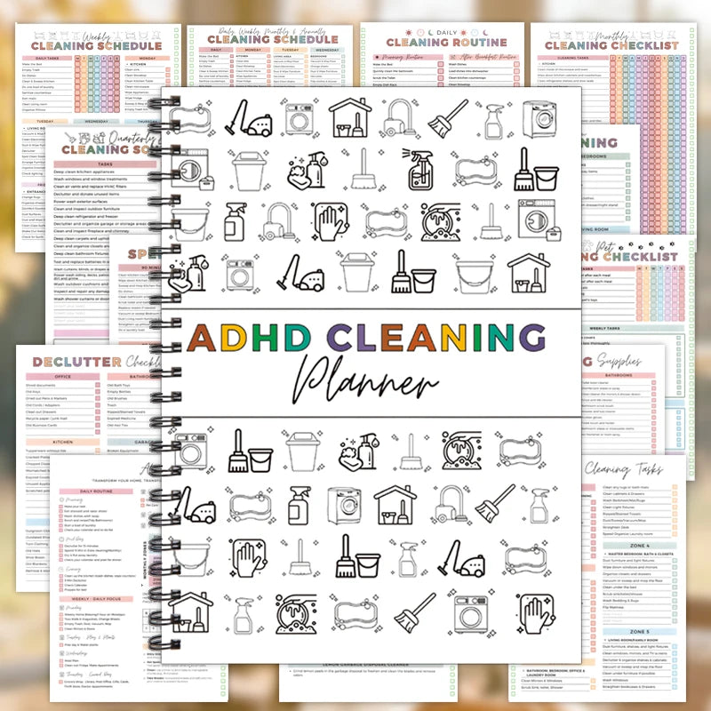 Adhd Cleaning Planner