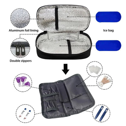 Black Insulin Bag