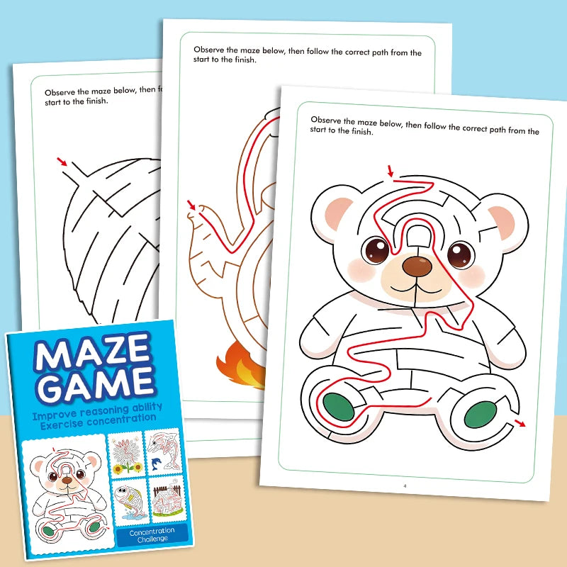Fun Maze Drawing Book