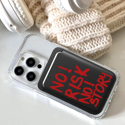Positive Leather Card Wallet Cover Phone